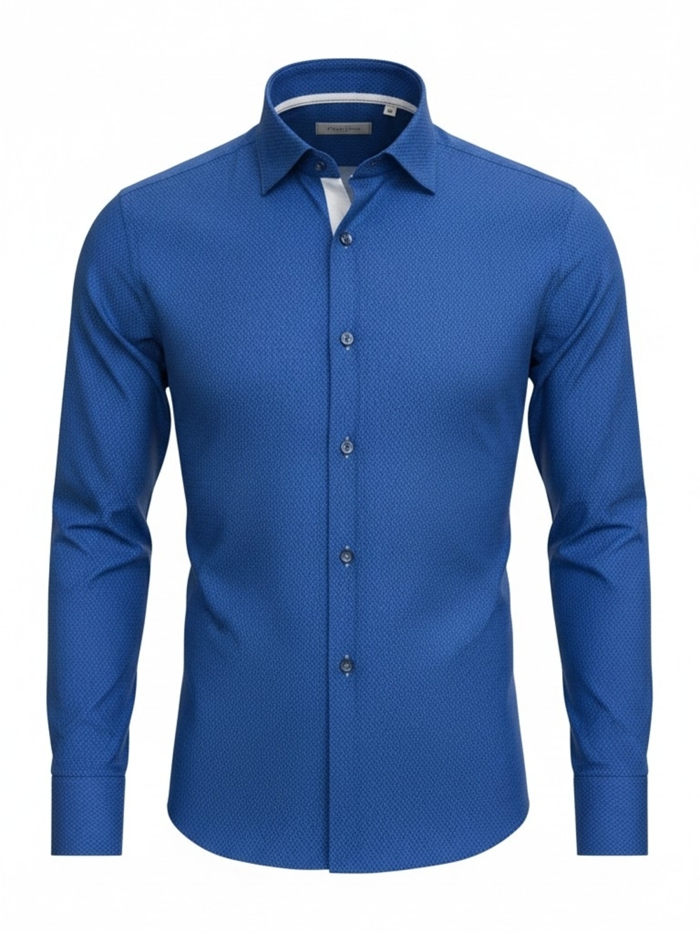 Blue Men's Slim Fit Dress Shirt